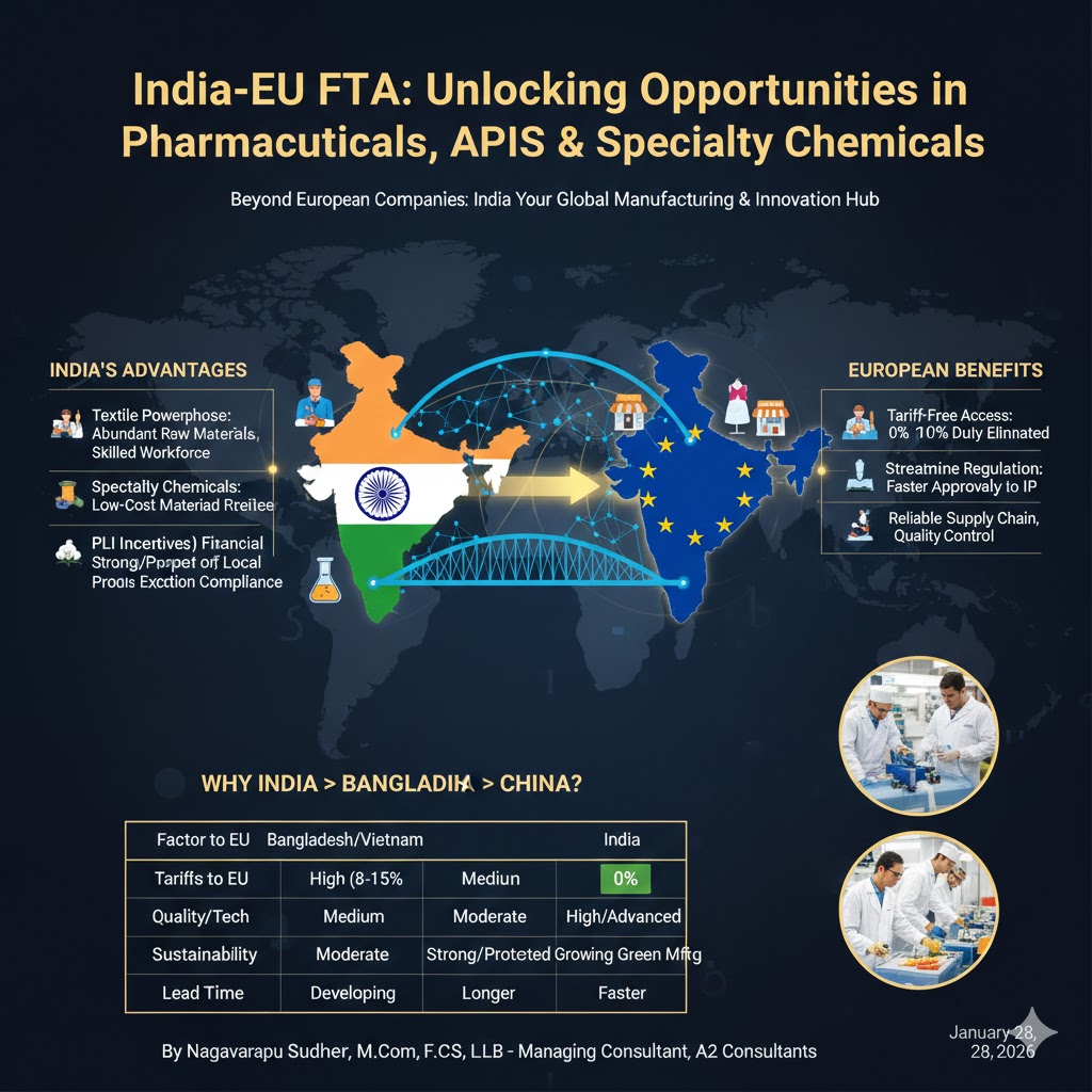 EU India FTA: Opportunities for European Pharma & Chemical Firms in India